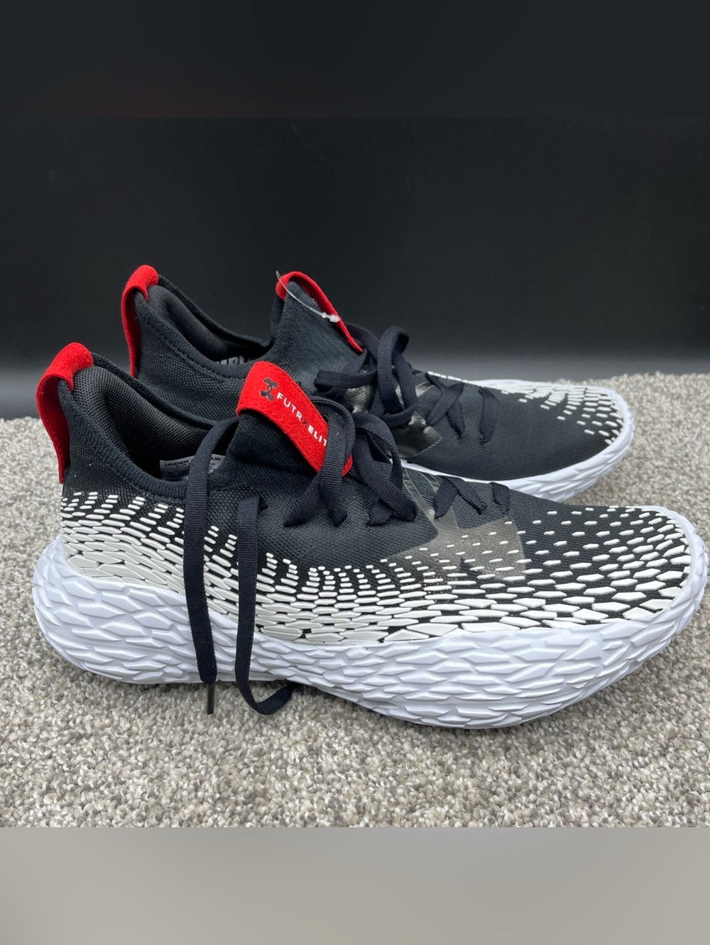 Under Armour FUTR X Elite 2 Basketball Shoes Men’s Size 11.5 Black Red New